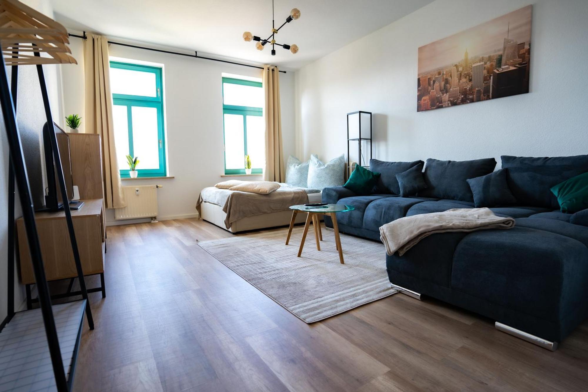 Familienwohnung Am Sonnenberg 开姆尼茨 外观 照片